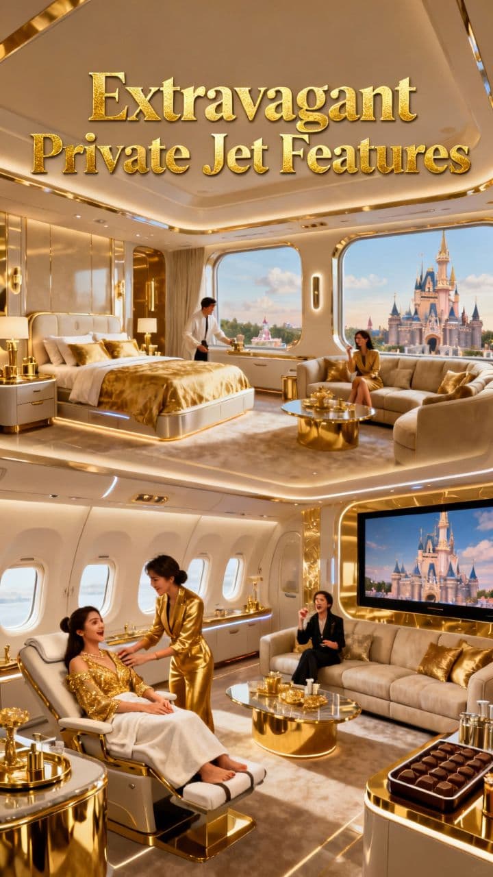Extravagant Private Jet Features