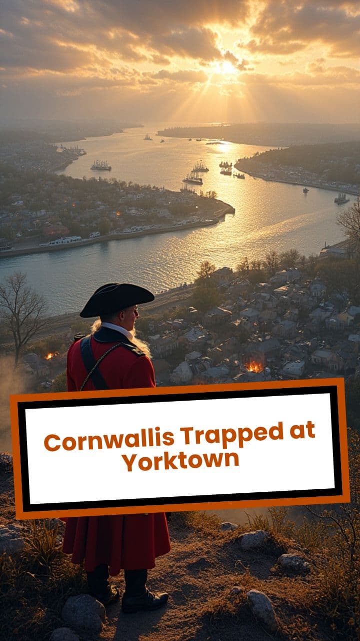 Cornwallis Trapped at Yorktown