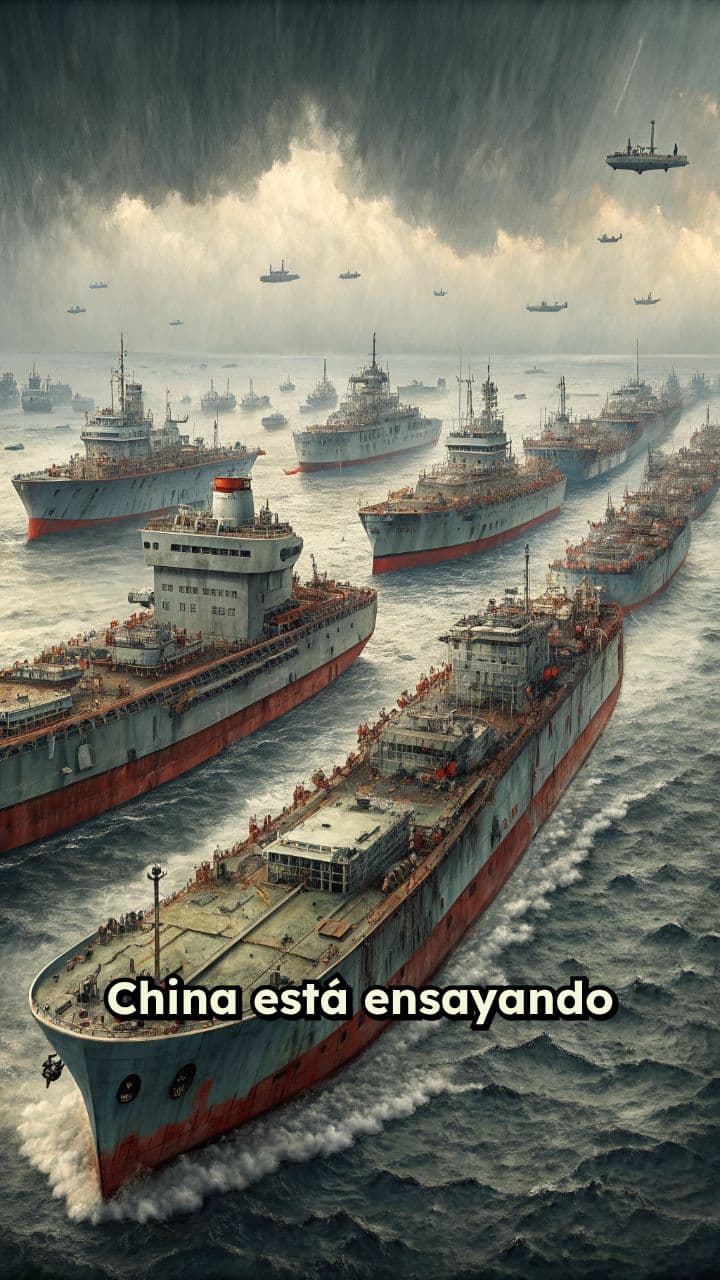 Invasión masiva de Taiwán en ensayo chino