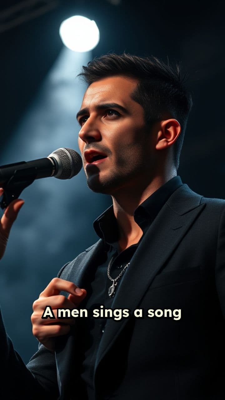 Bir Adam Hip Hop Şarkısı Söylüyor