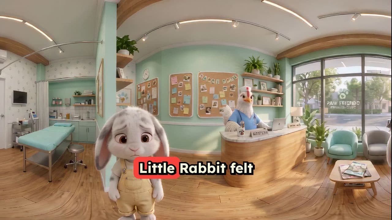 Animal ap Travay - Nurse Hen and the Timid Rabbit