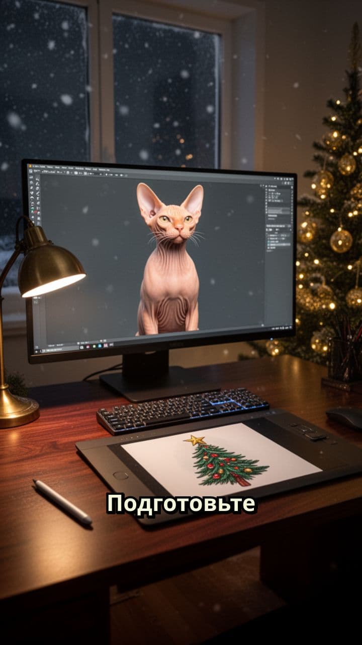 Сфинкс поздравляет с Новым годом