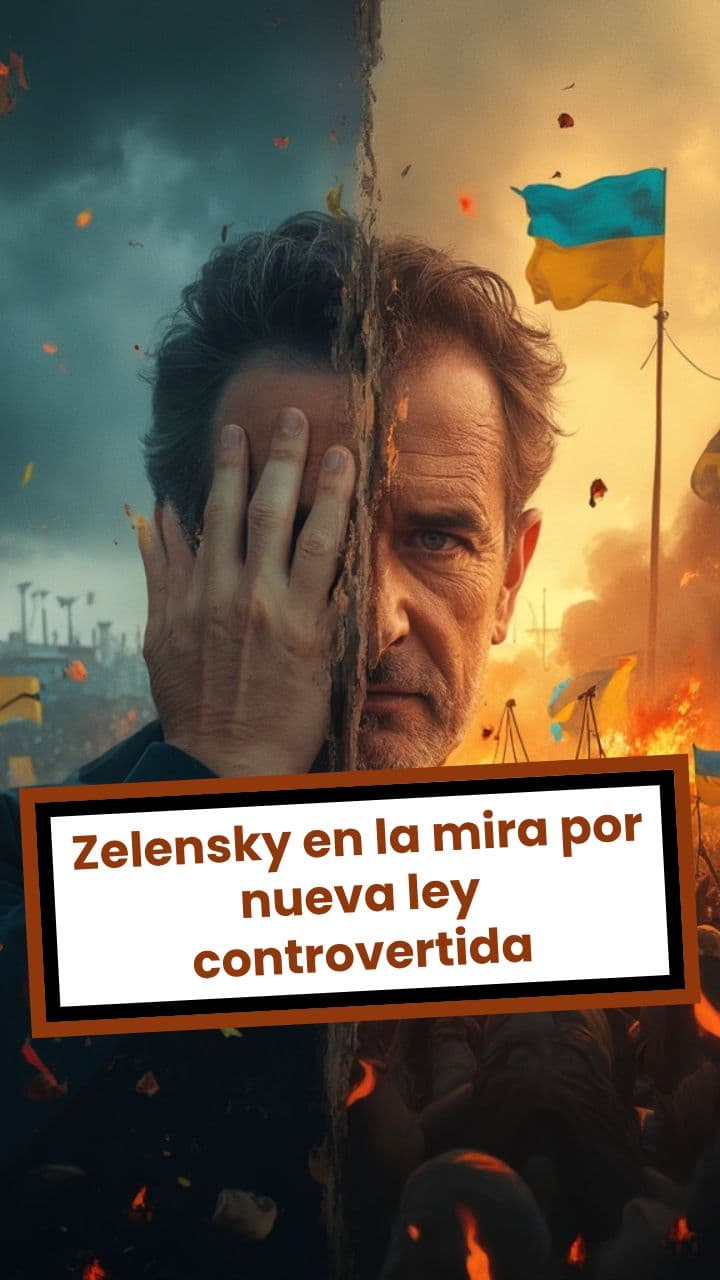 Zelensky en la mira por nueva ley controvertida