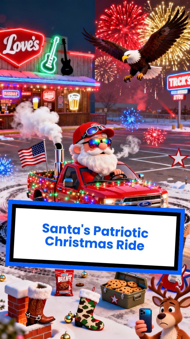Santa's Patriotic Christmas Ride