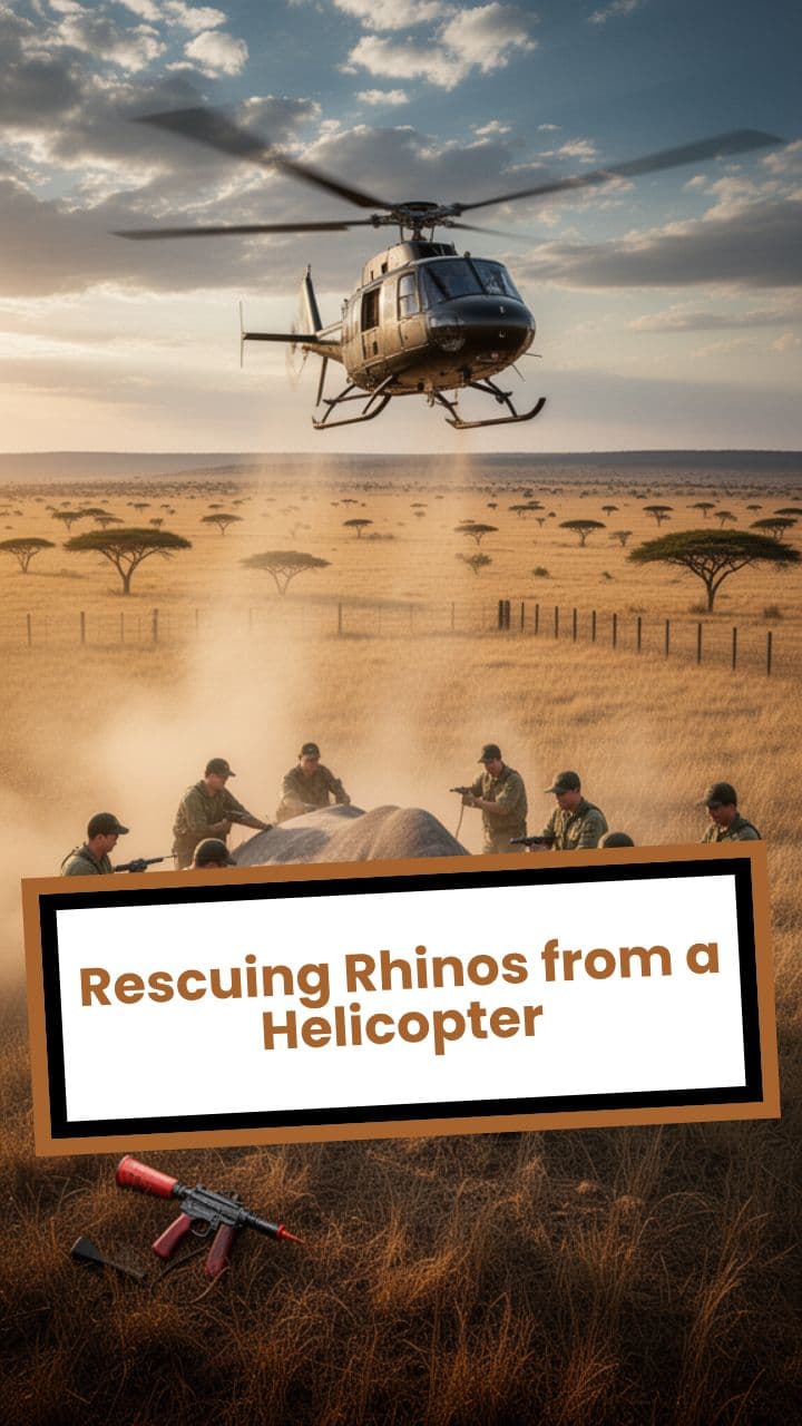 Rescuing Rhinos from a Helicopter