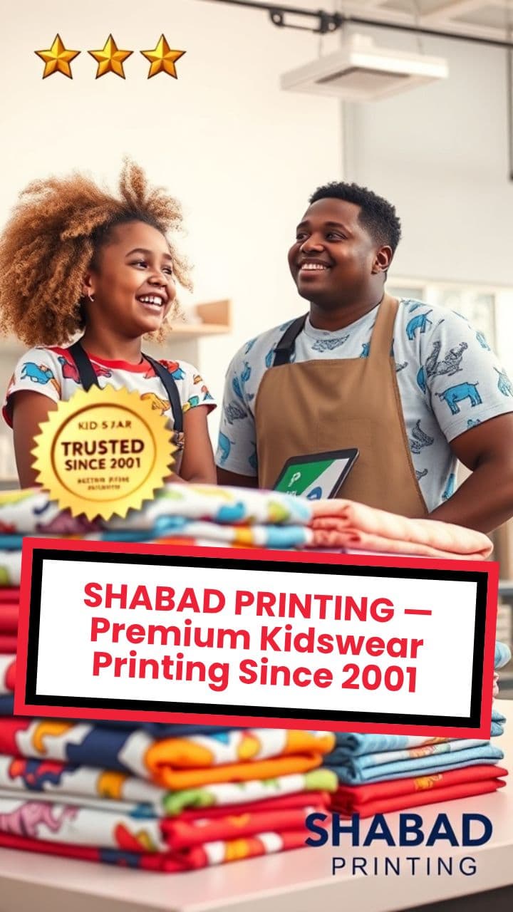 SHABAD PRINTING — Premium Kidswear Printing Since 2001