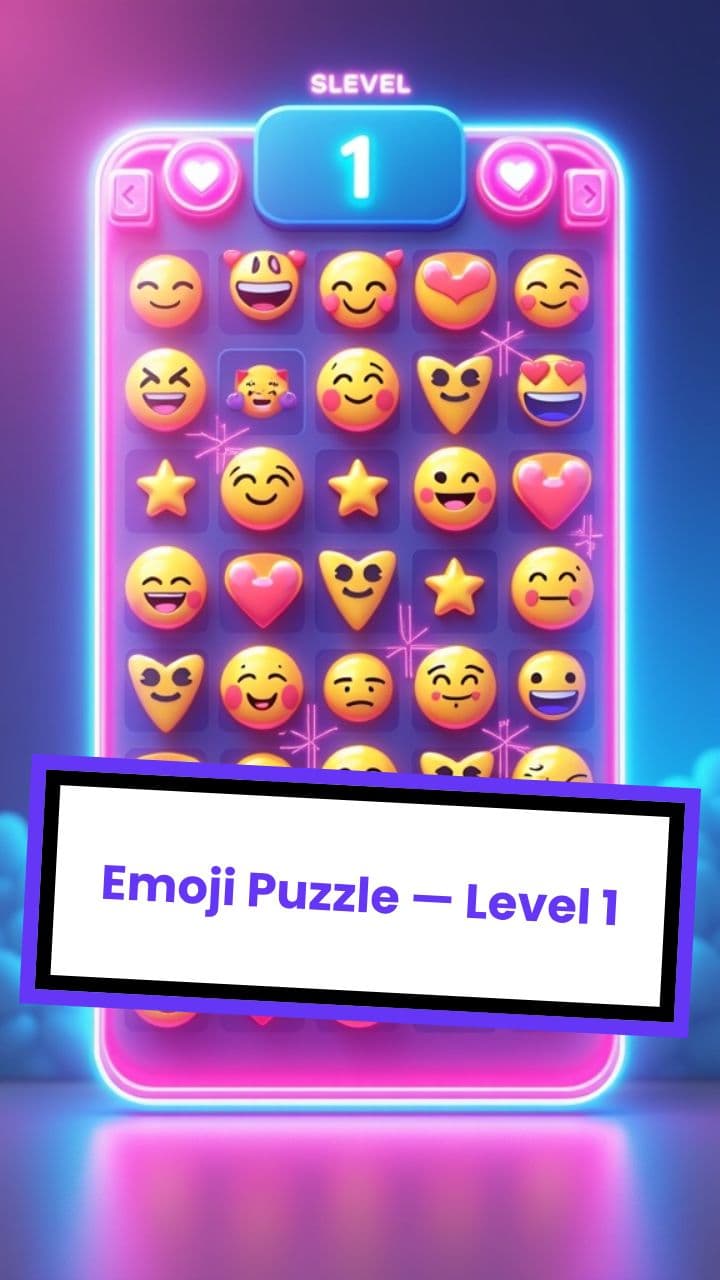 Emoji Puzzle — Level 1