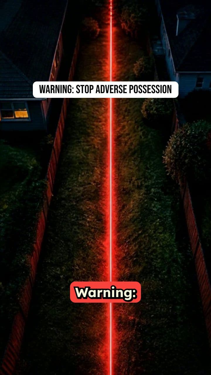 WARNING: One Document Stops Adverse Possession Permanently