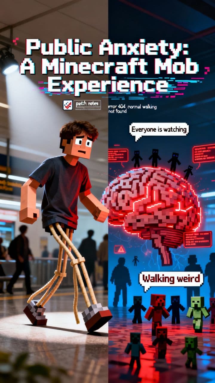 Public Anxiety: A Minecraft Mob Experience