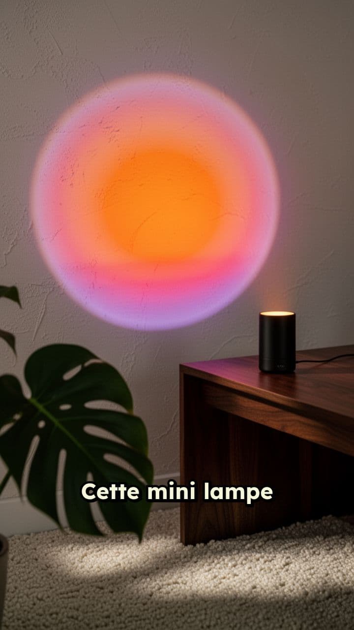 Mini lampe coucher de soleil zen