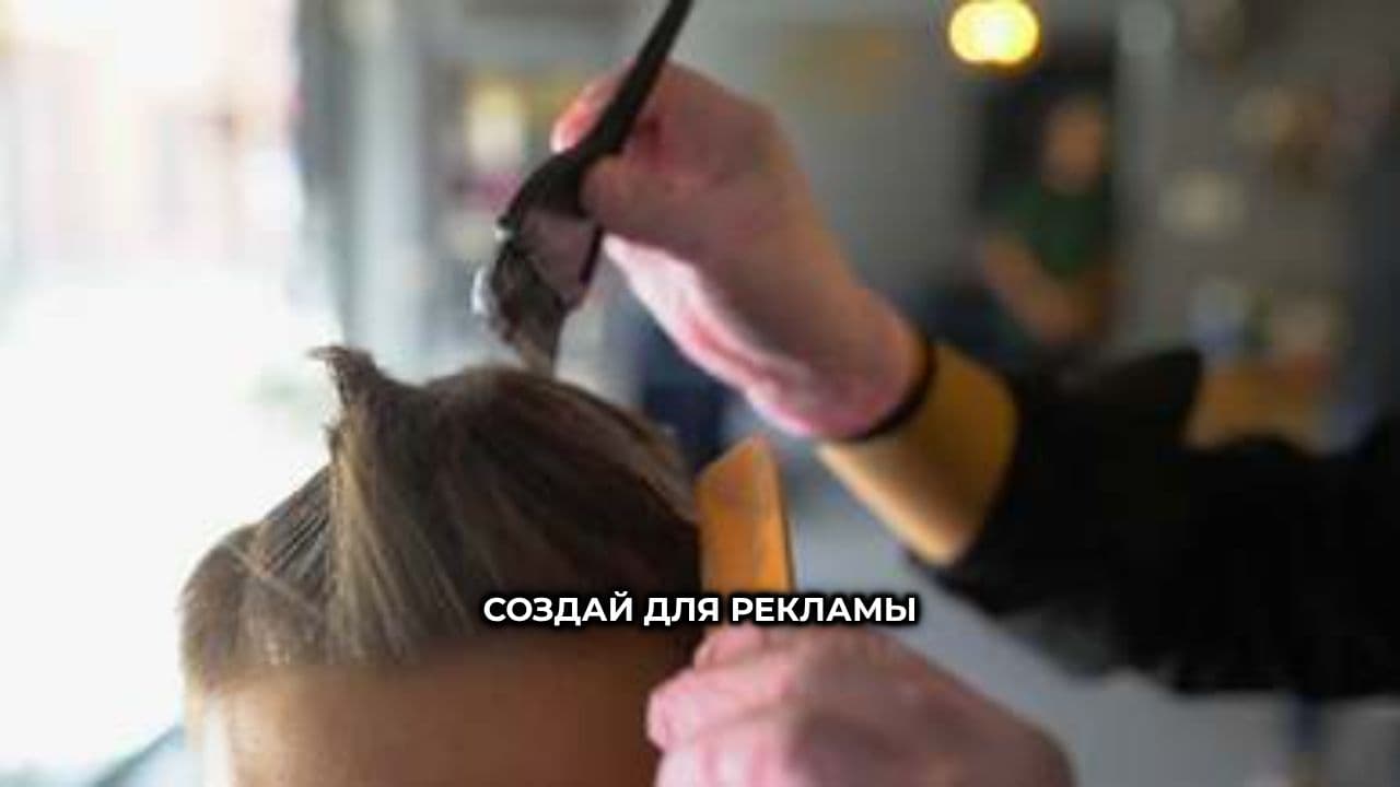 Реклама окрашивания волос