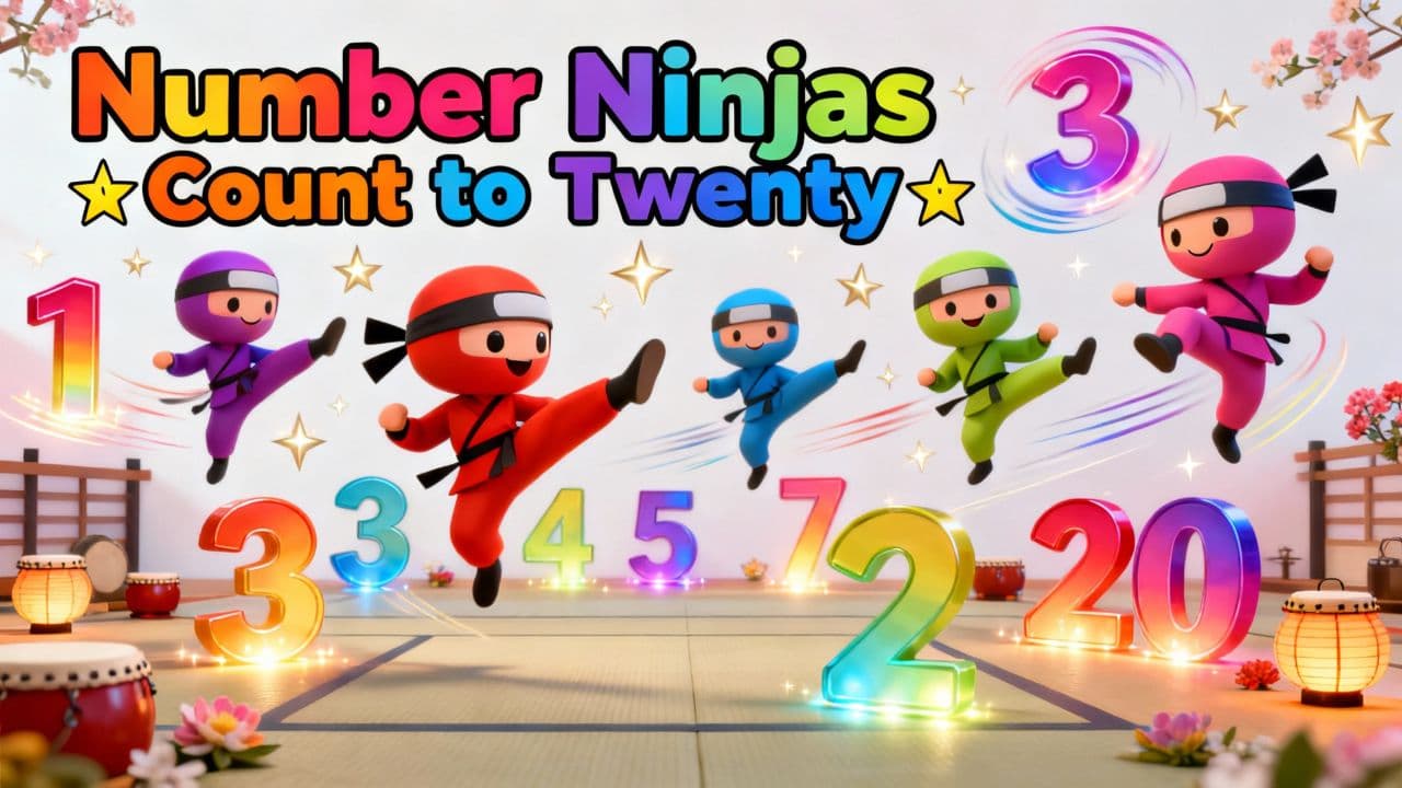 Number Ninjas Count to Twenty