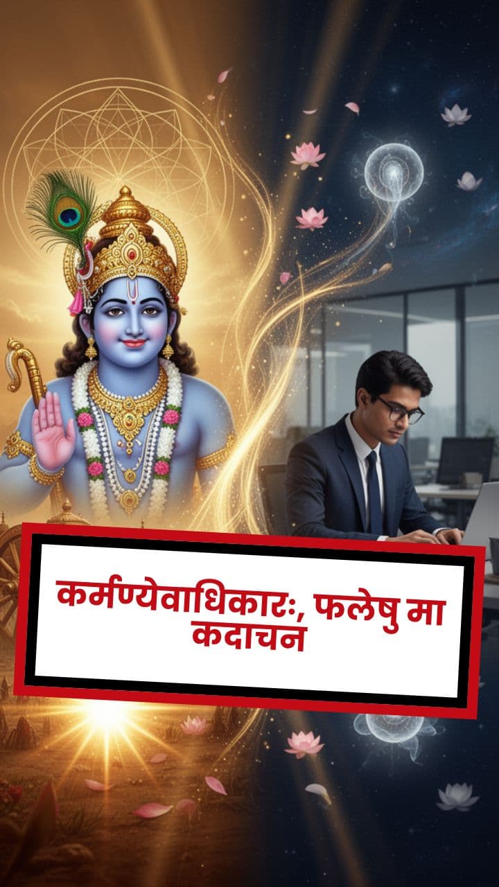 कर्मण्येवाधिकारः, फलेषु मा कदाचन