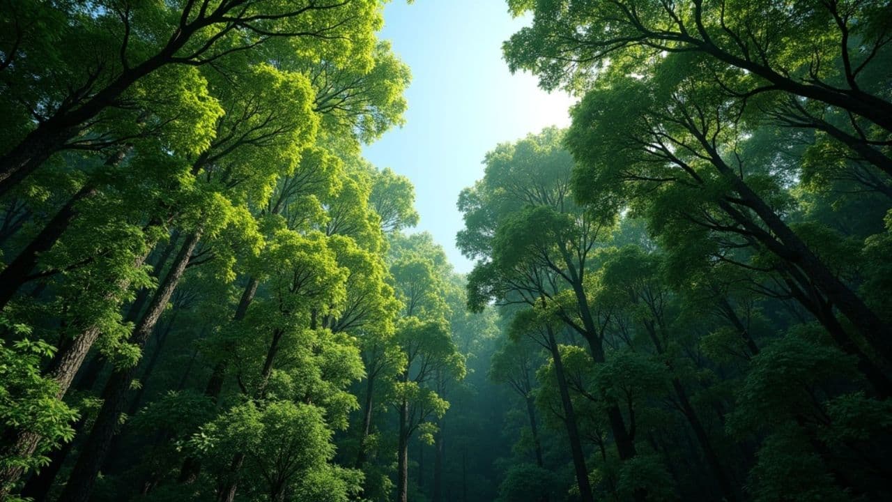 Vertical Ascent in a Forest