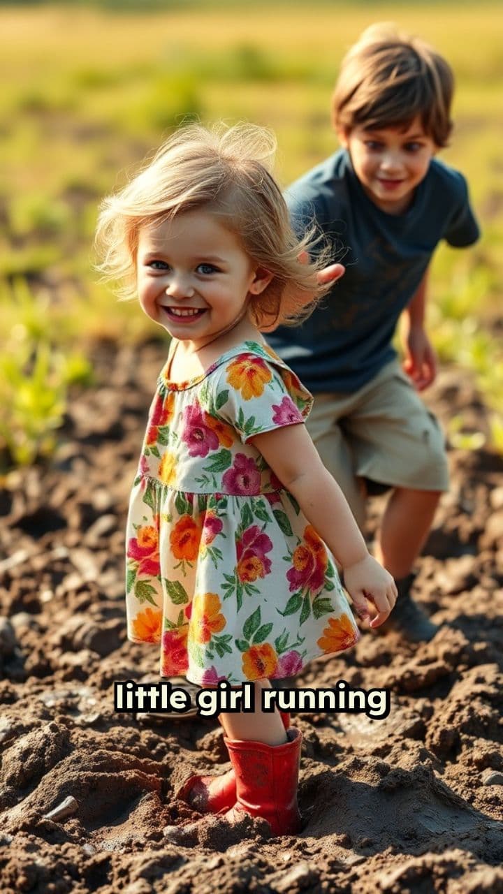 Mud Playtime: A Sibling Chase