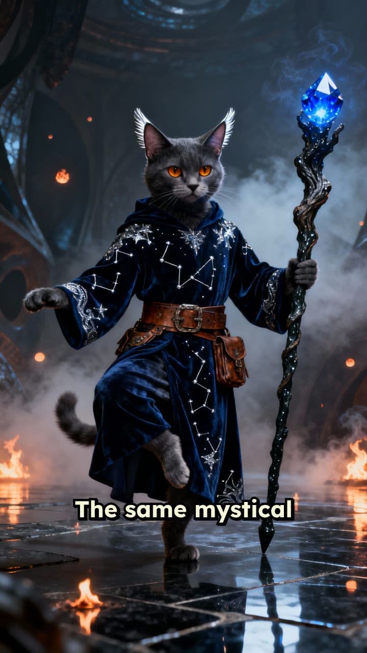 Spell-Dancing Cat Mage