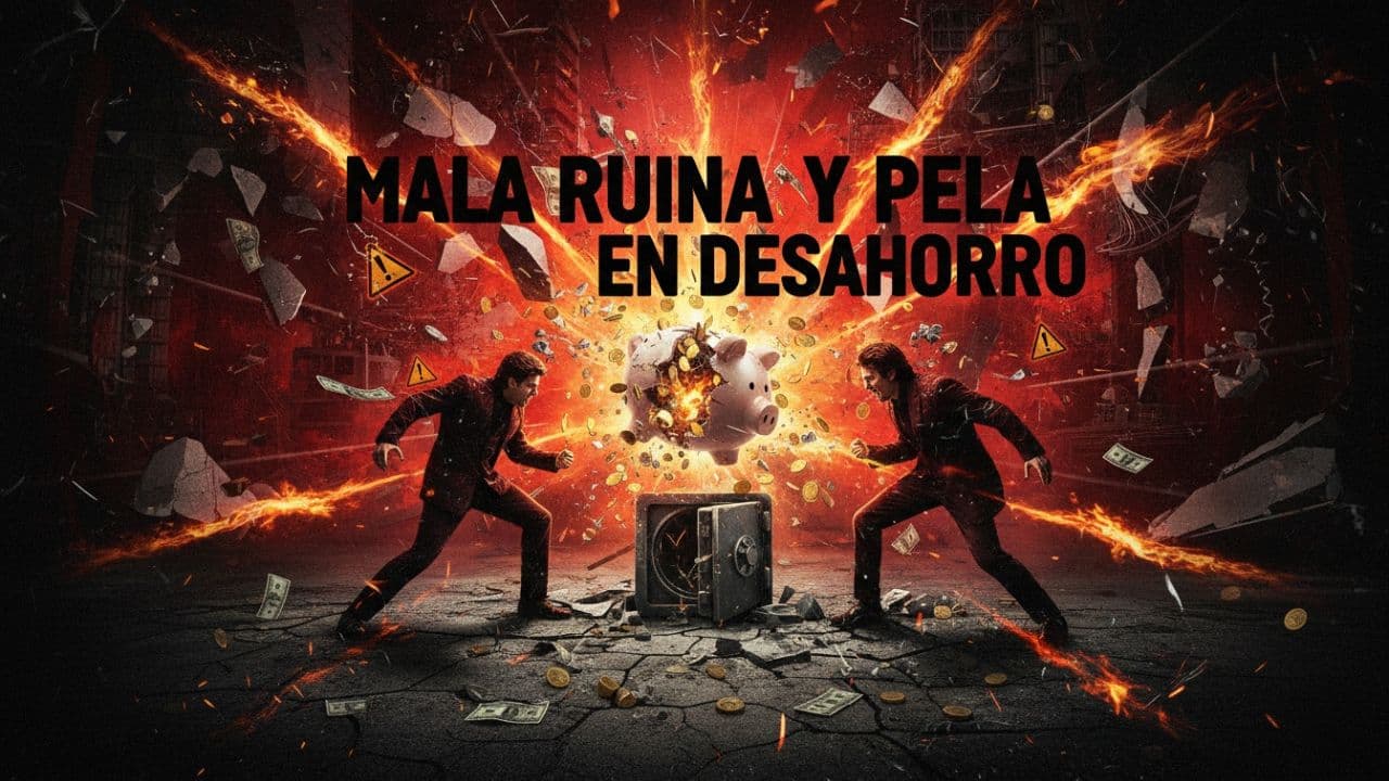 Mala ruina y pelea en desahorro