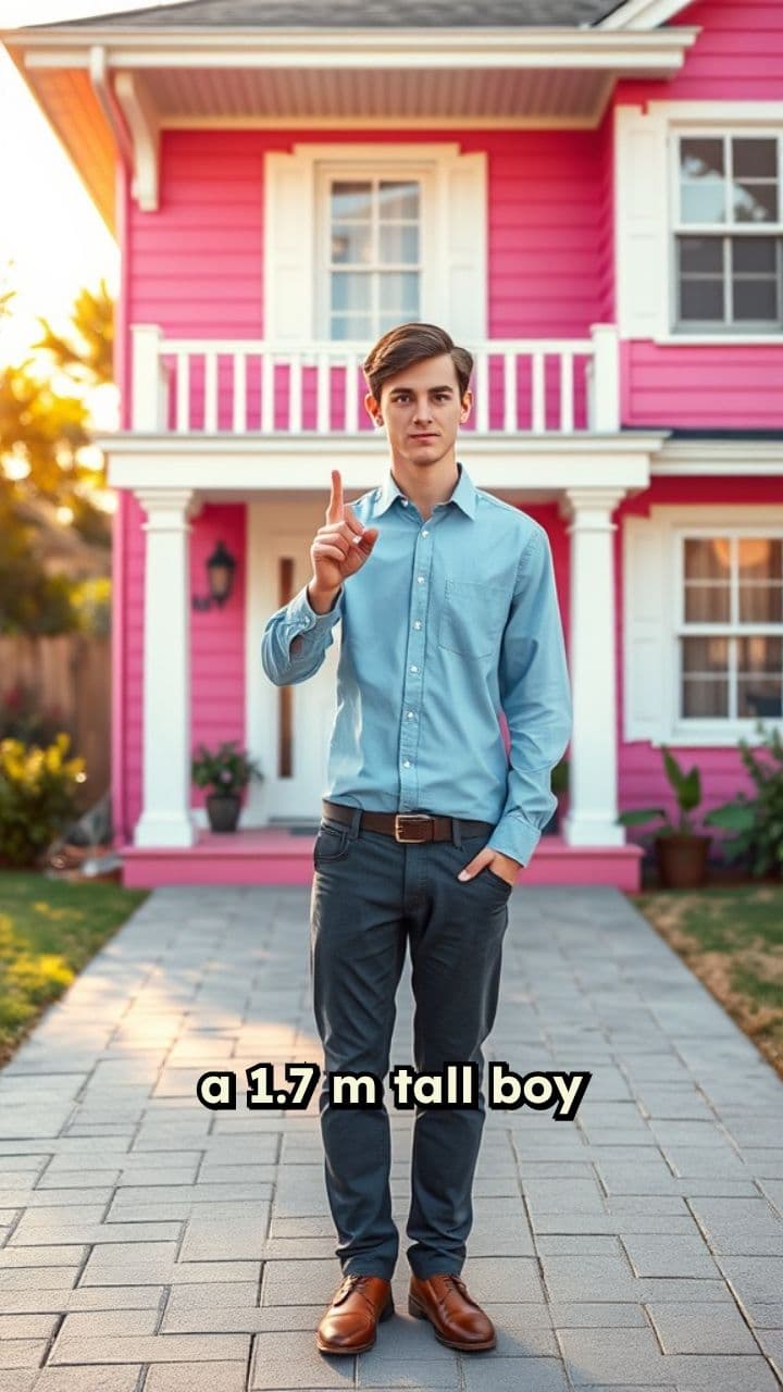 Il ragazzo e la ragazza alta