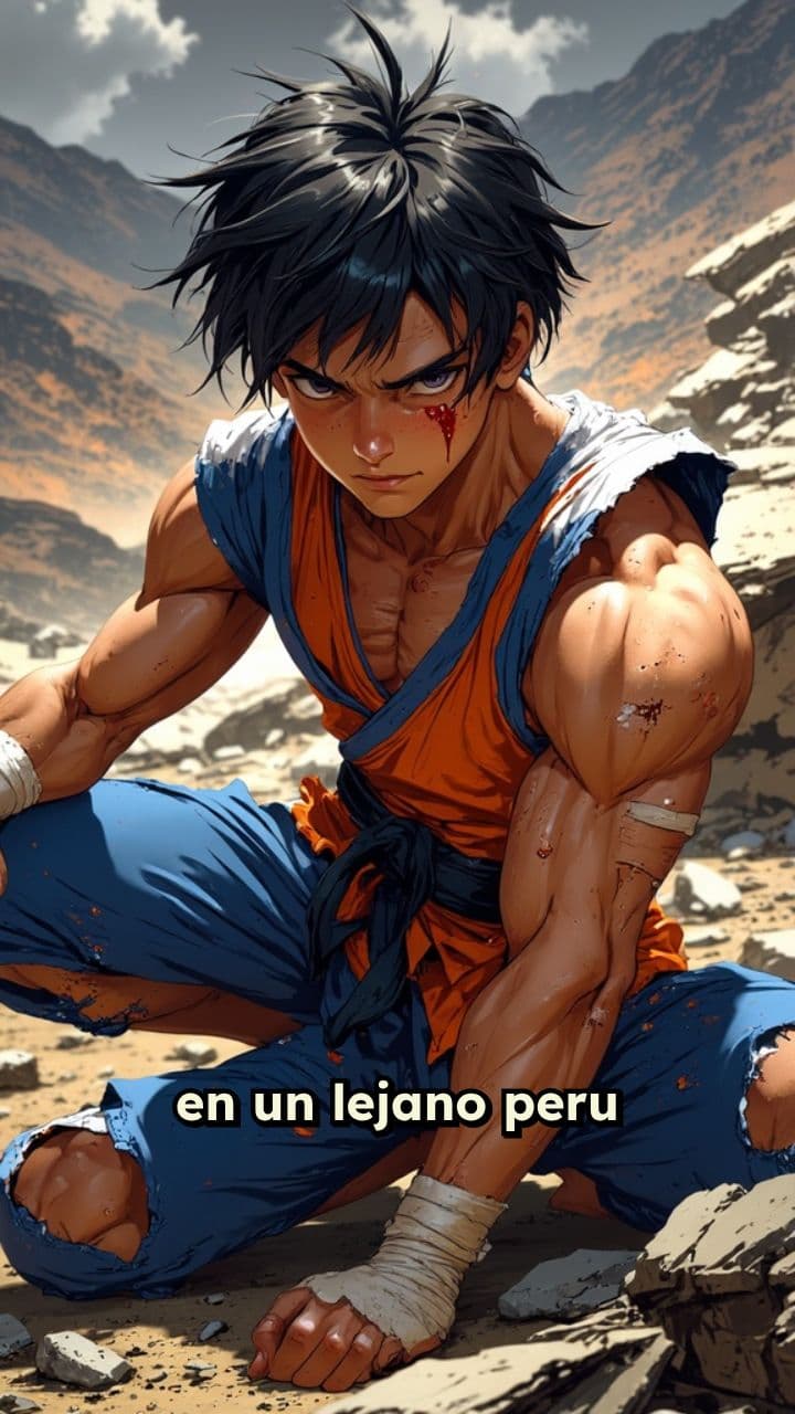 La determinación de un joven gohan