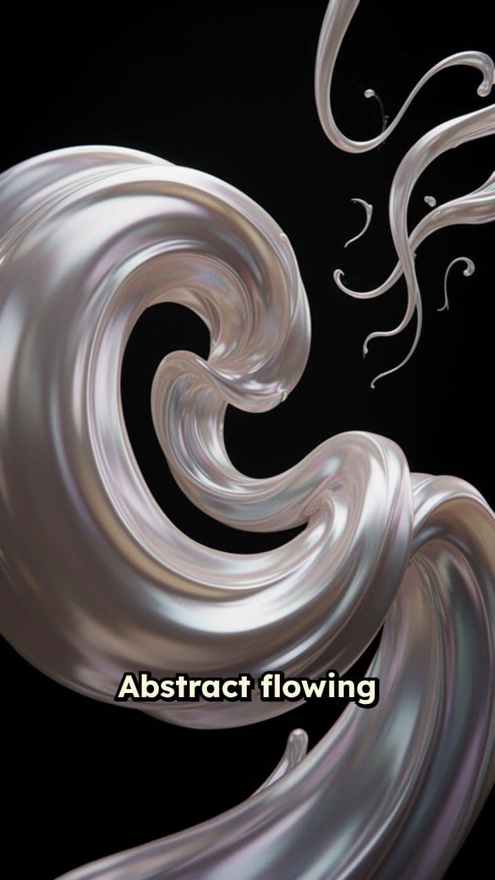 Zen Liquid Flow in Blue Gradients