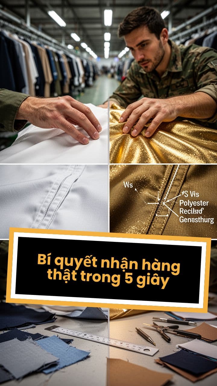 Bí quyết nhận hàng thật trong 5 giây