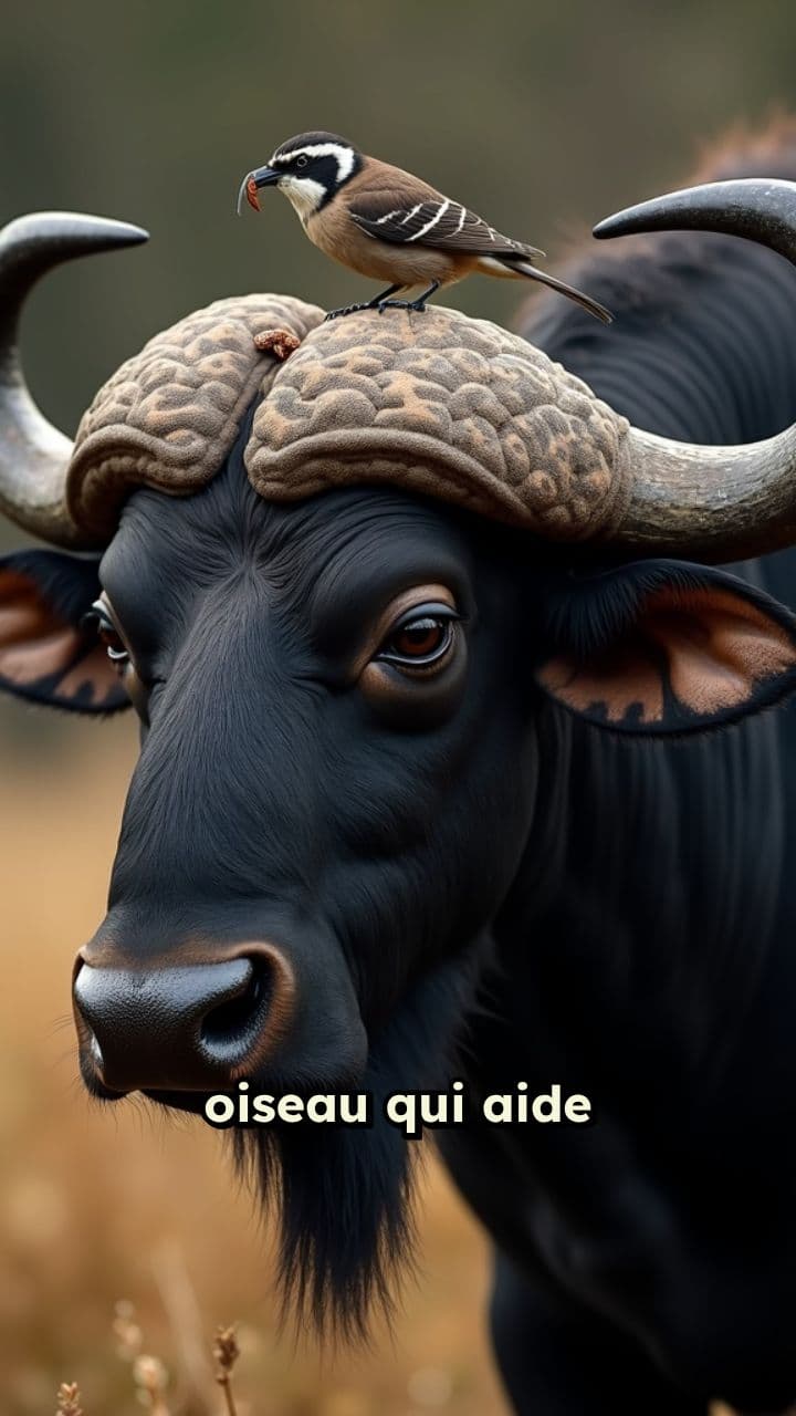 L'oiseau et le buffle