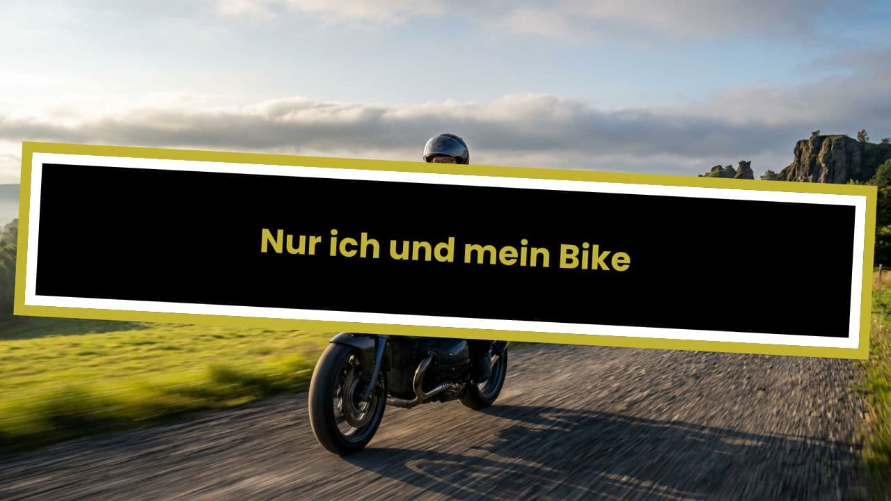 Nur ich und mein Bike