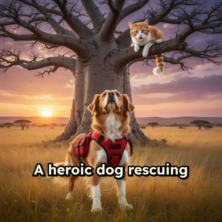 Baobab Rescue at Sunset