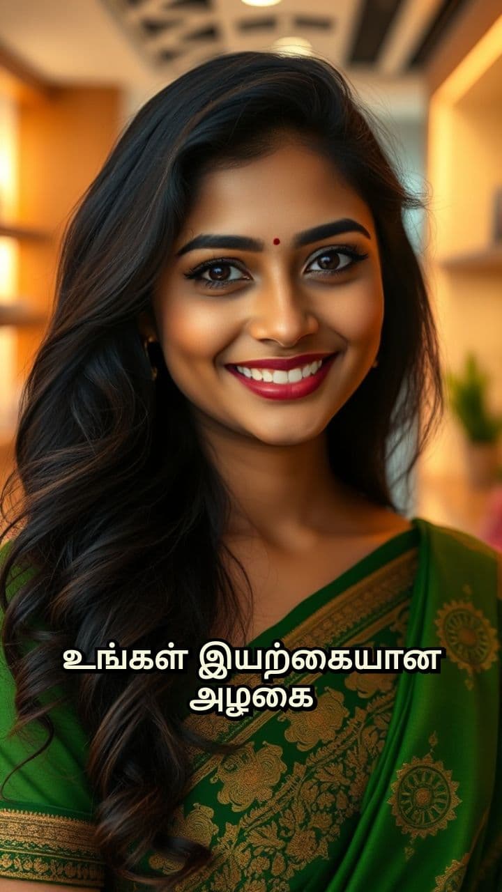 இயற்கையான பளபளப்புடன்