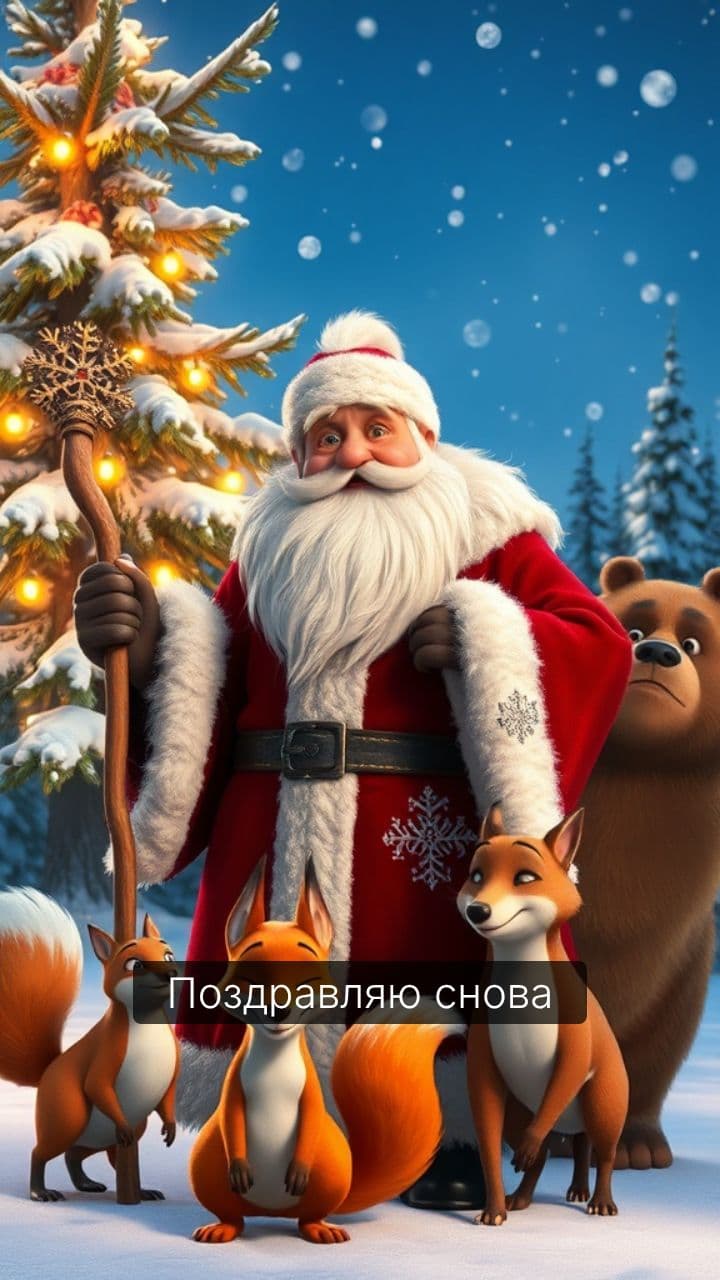 Поздравление с Новым годом Даше и Артёму