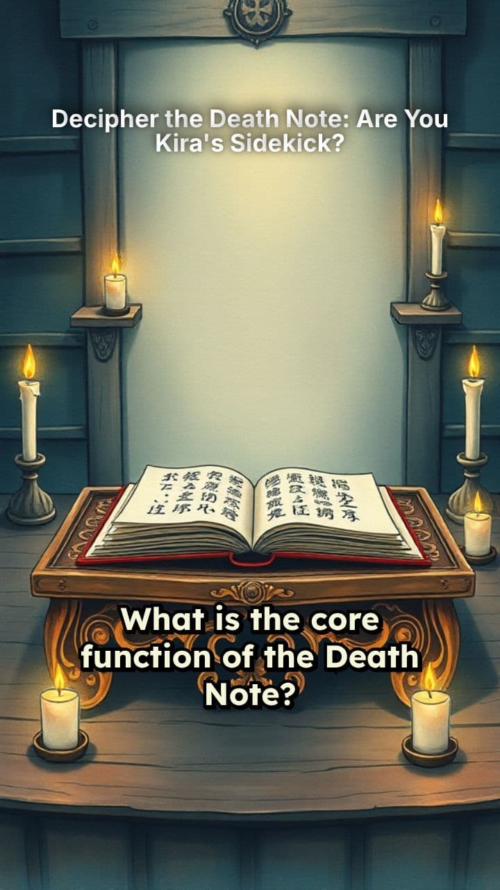 Decipher the Death Note: Are You Kira's Sidekick?