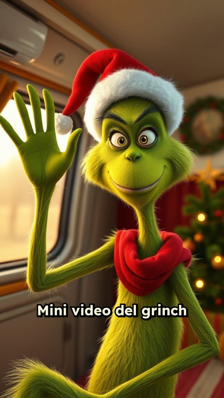 El Grinch celebra la Navidad en autocaravana
