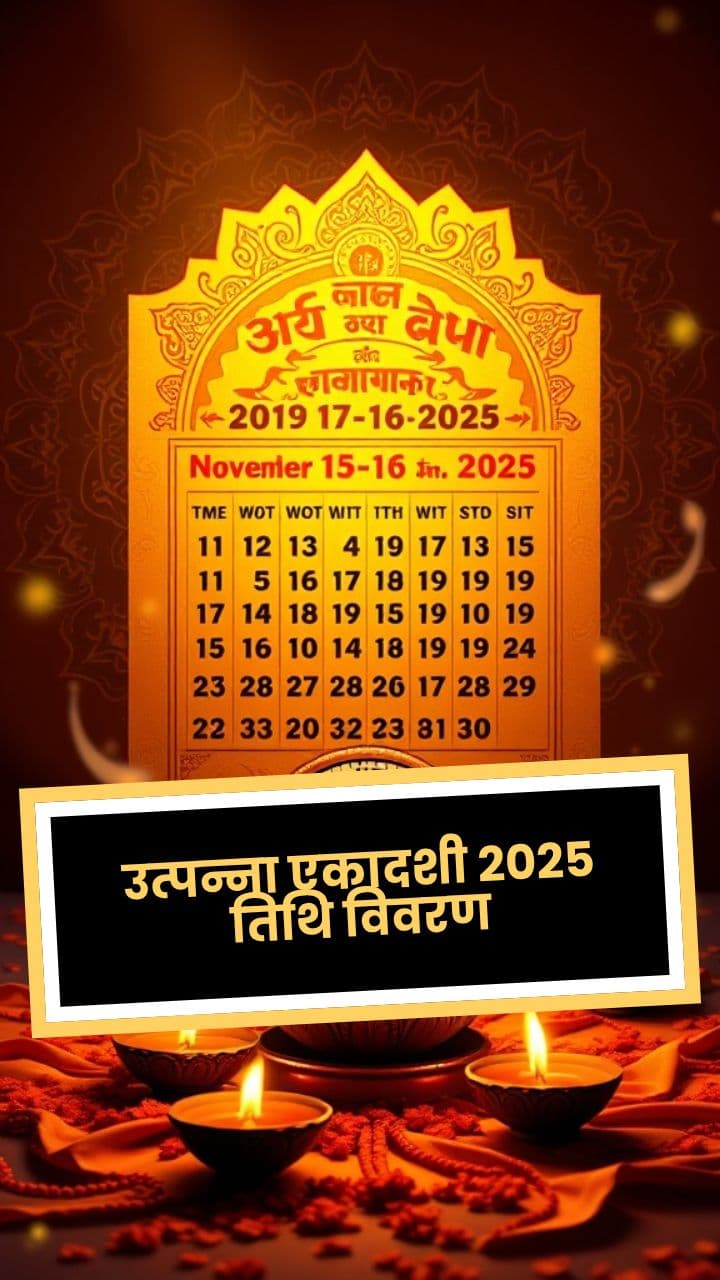 उत्पन्ना एकादशी 2025 तिथि विवरण