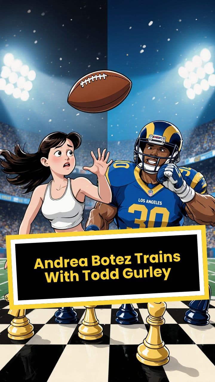 Andrea Botez Trains With Todd Gurley