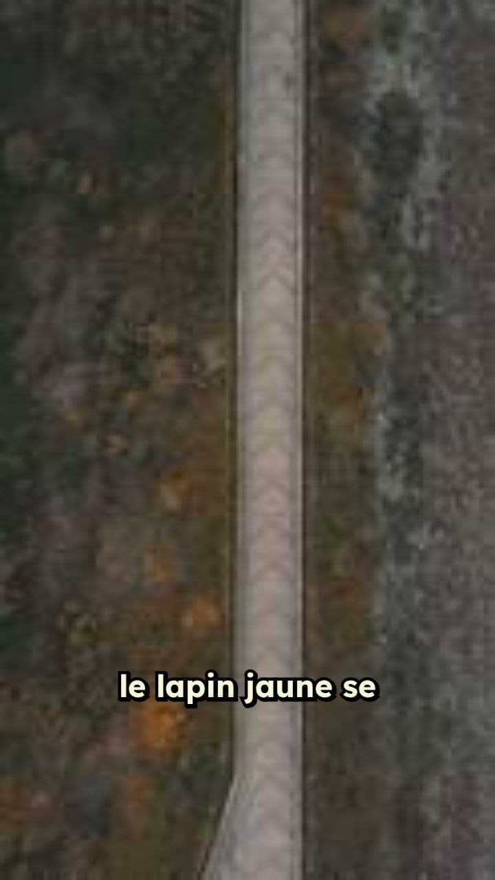 Le lapin jaune et sa maison