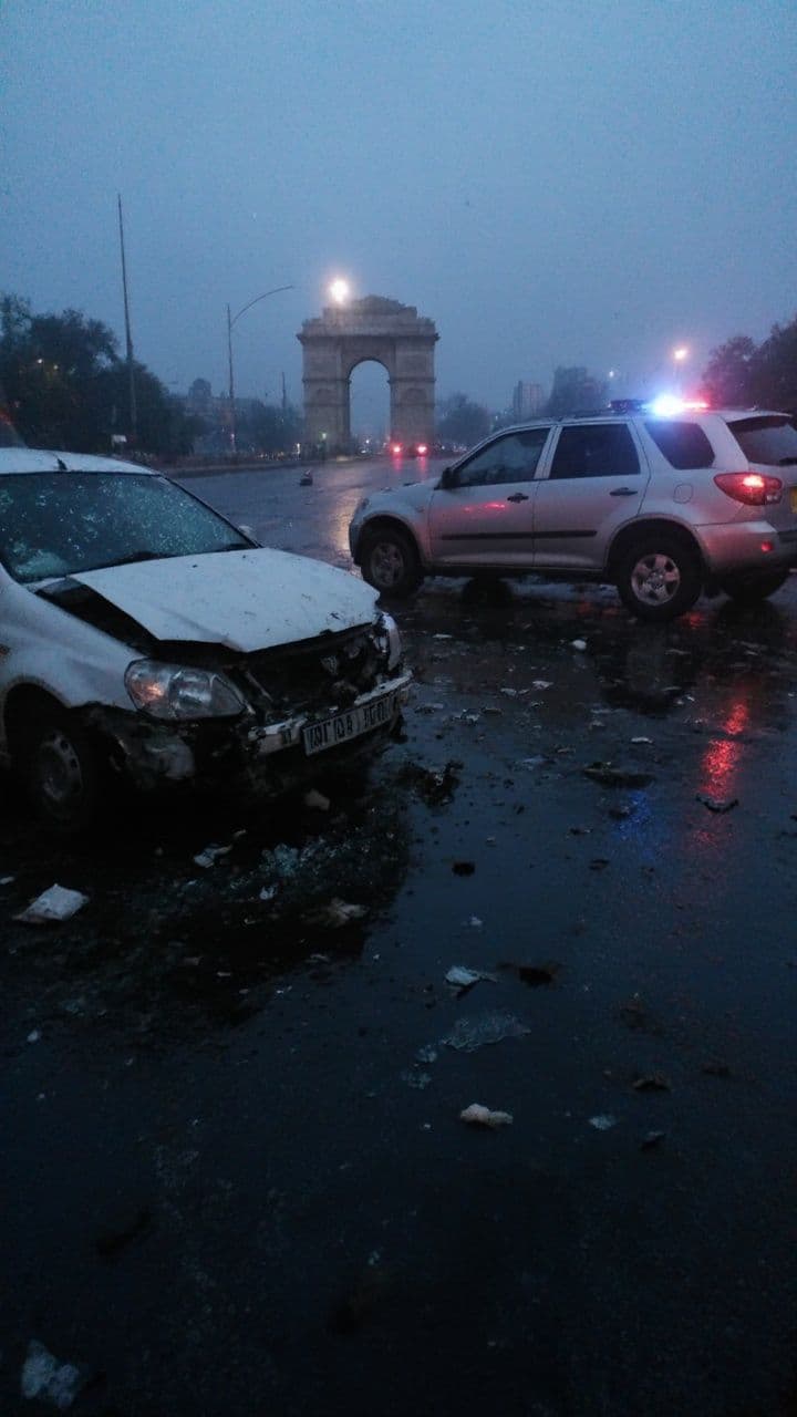 इन्दौर में कार भिड़ंत, एक मौत