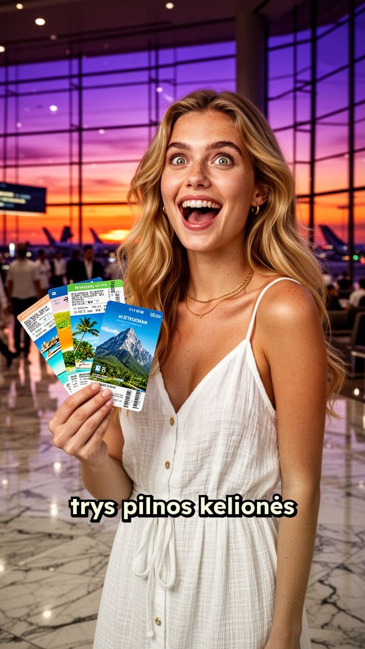 Trys pilnos kelionės už 370 eurų