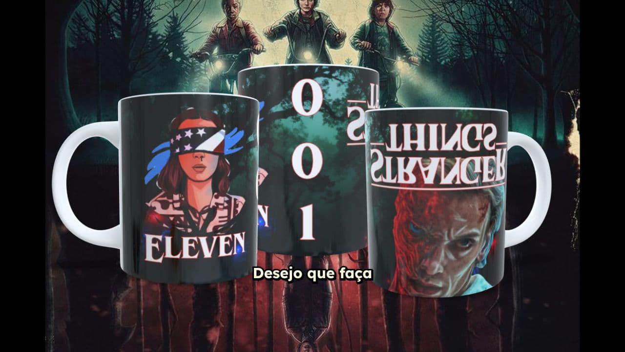 Movimentação de Canecas Stranger Things