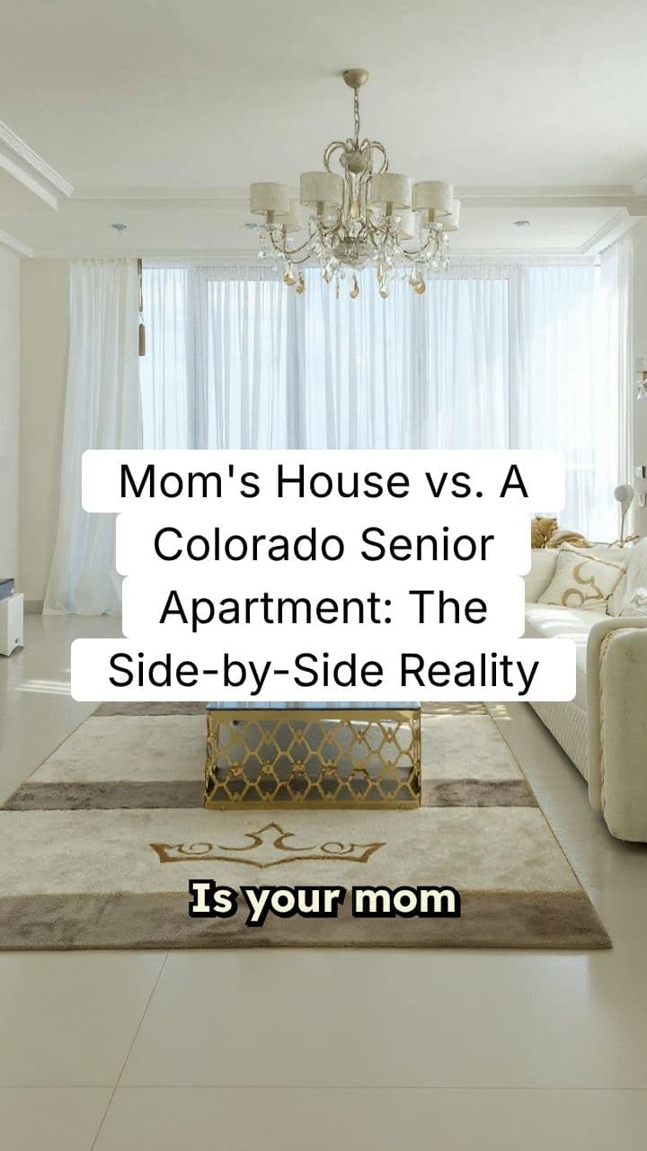 Mom's House vs. A Colorado Senior Apartment: The Side-by-Side Reality
