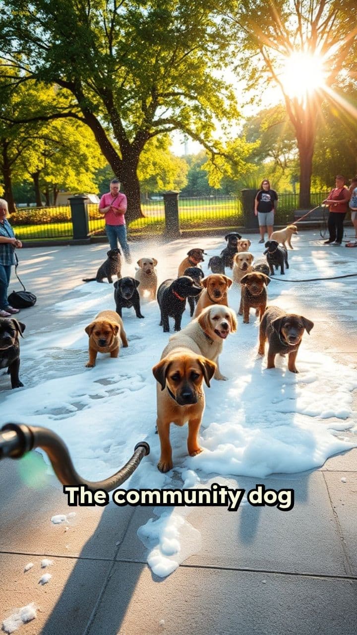 The Distracted Dog-Washer