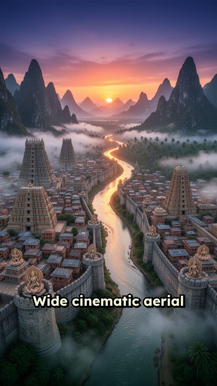 Sunrise Over Mahishmati Kingdom