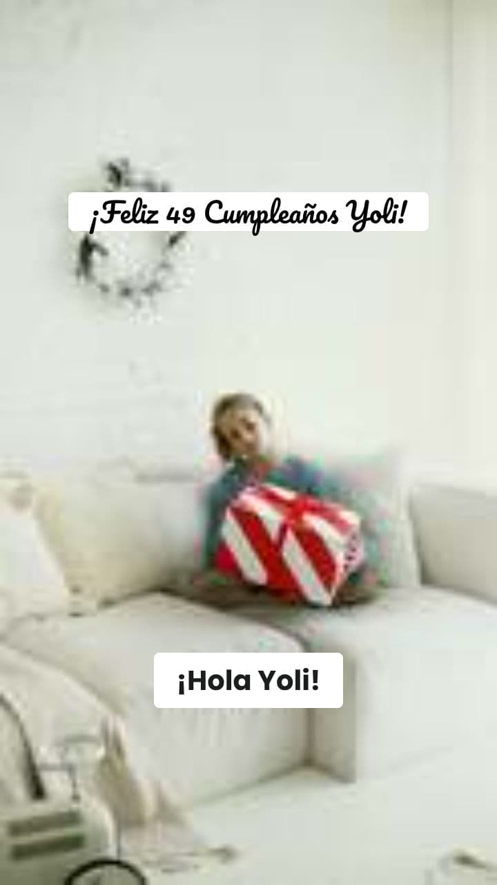 Mensaje de Cumpleaños para Yoli