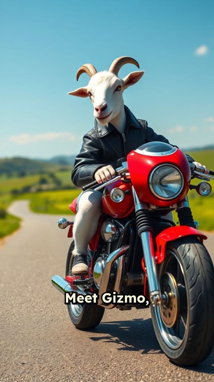 Gizmo the Wheelie Goat