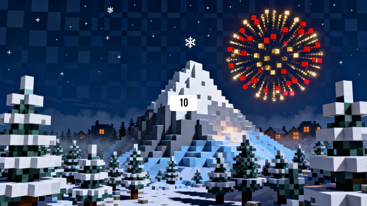 Minecraft New Year 2026 Countdown