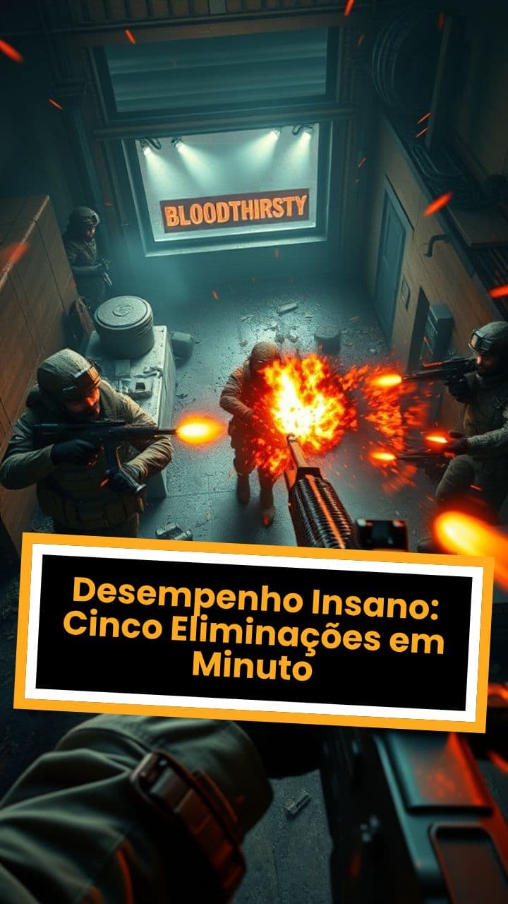 Desempenho Insano: Cinco Eliminações em Minuto