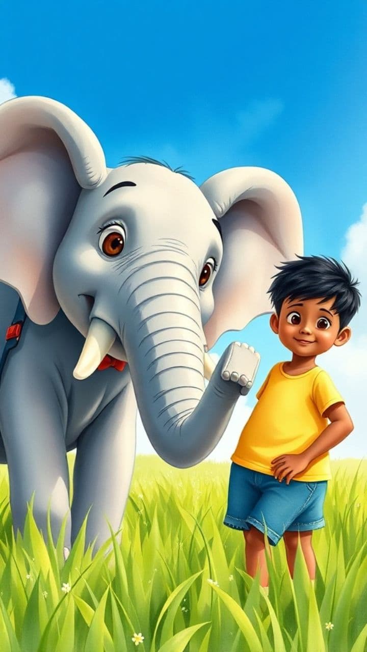 Clever Elephant Learns Counting