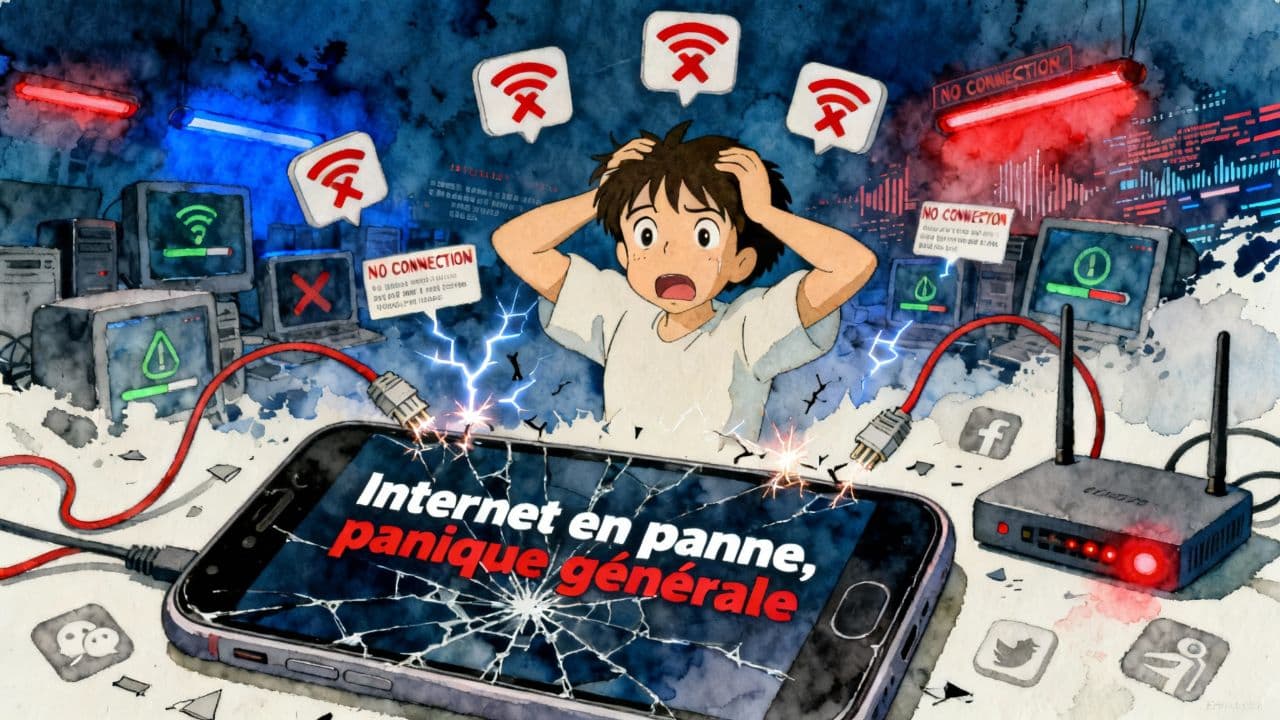 Internet en panne, panique générale