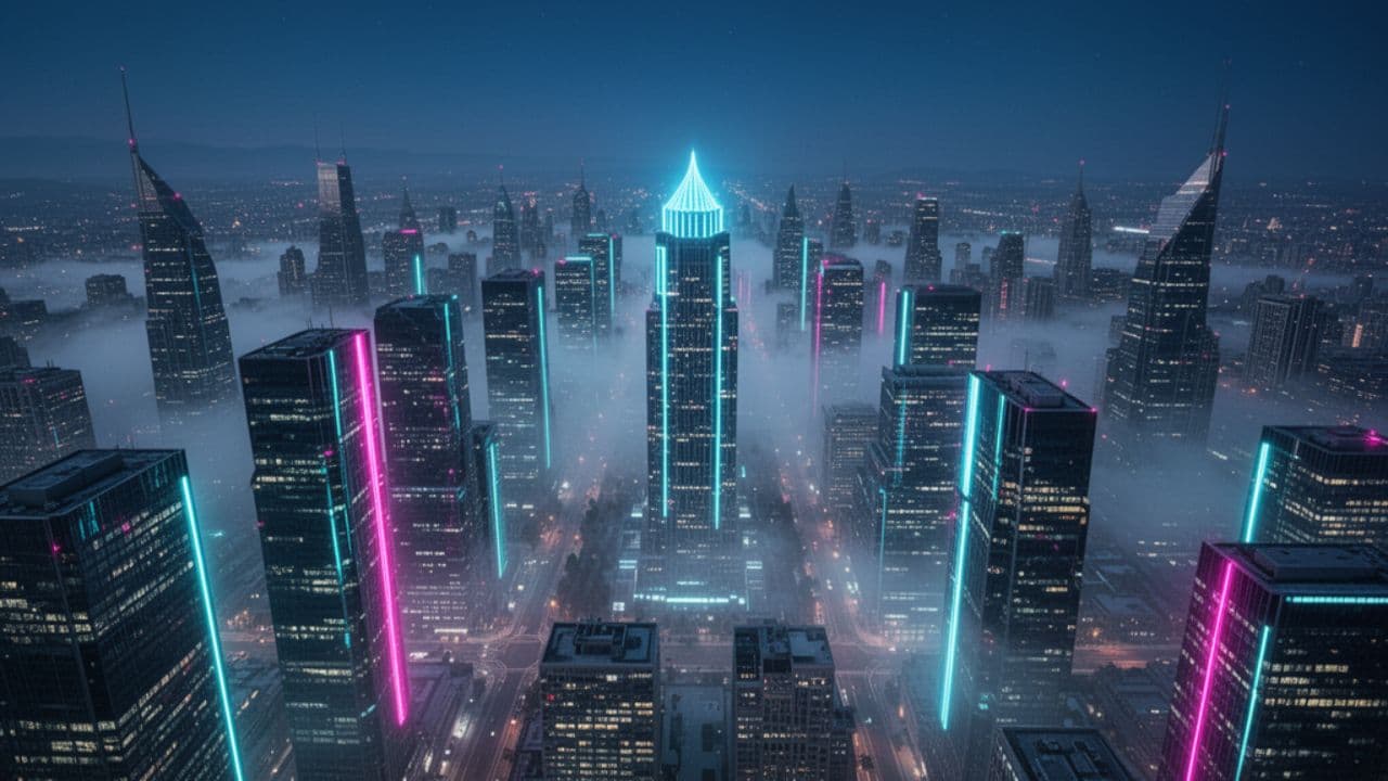 Tagesordnung-Song im Neonlicht