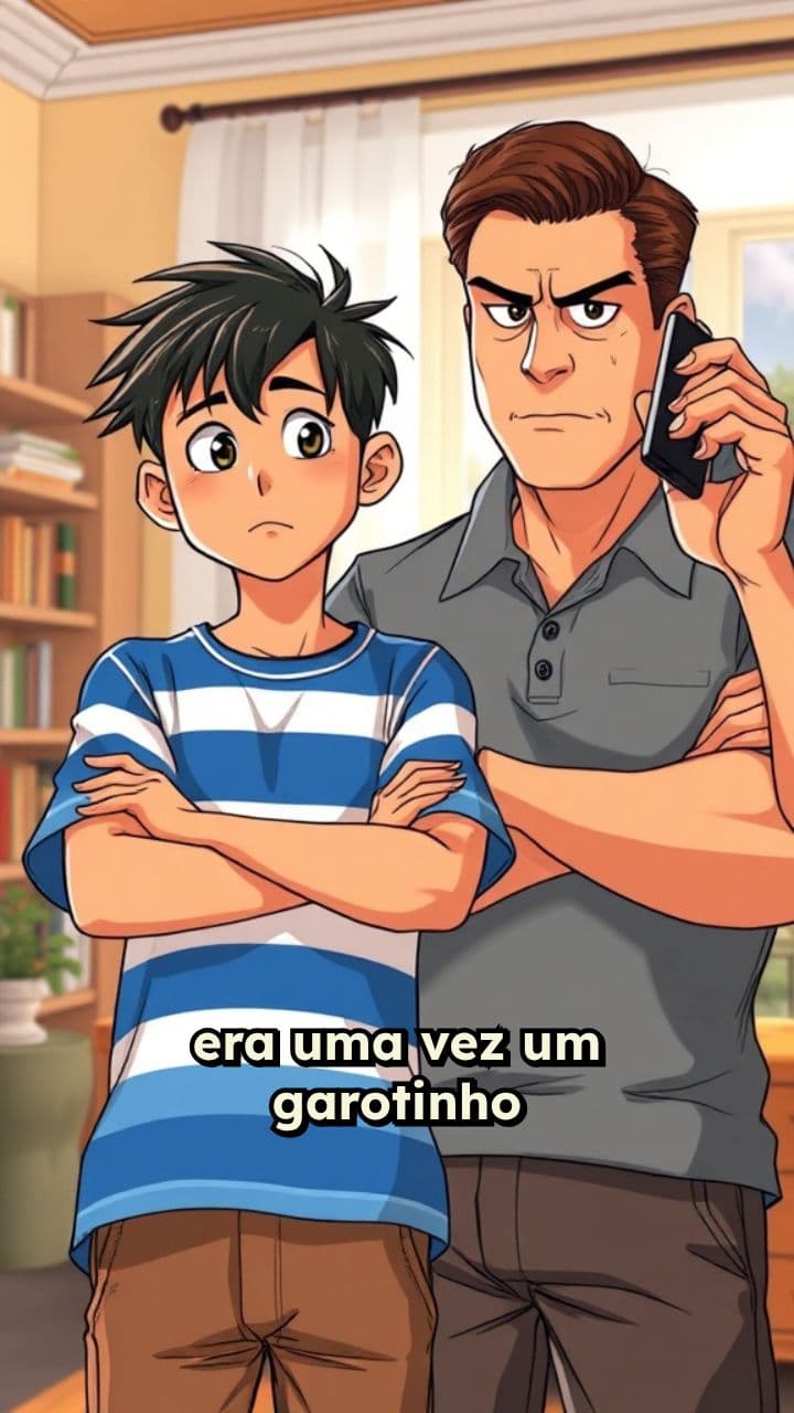 Um Garotinho e o Homem Preto