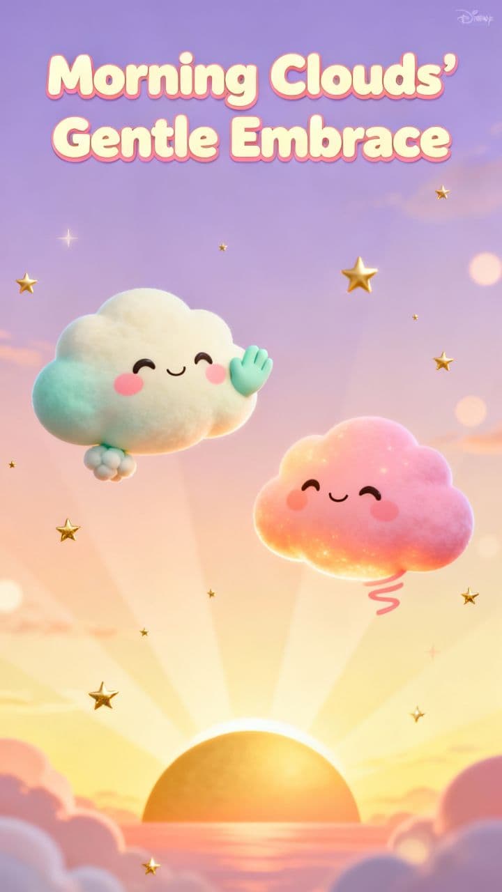Morning Clouds' Gentle Embrace